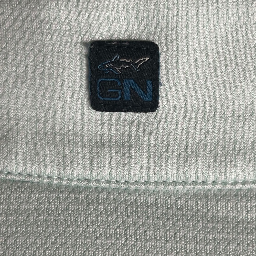 Greg Norman Mens Quarter Zip Pullover Shirt M Aqua Blue Play Dry Golf Casual - Picture 6 of 9